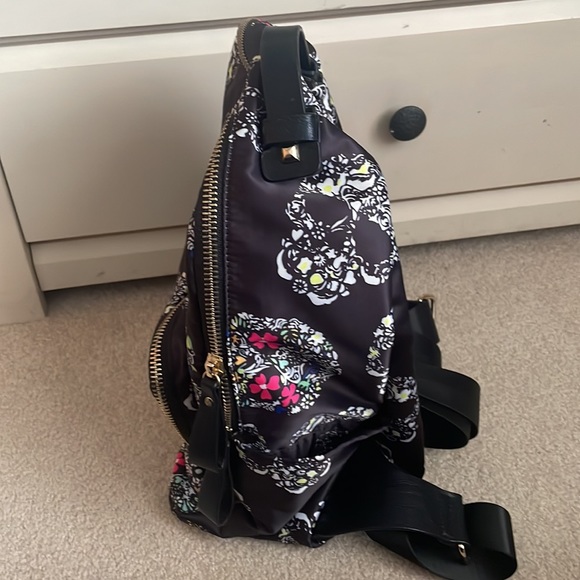 Floral Skull Mid size Backpack/DiaperBag - Picture 6 of 13